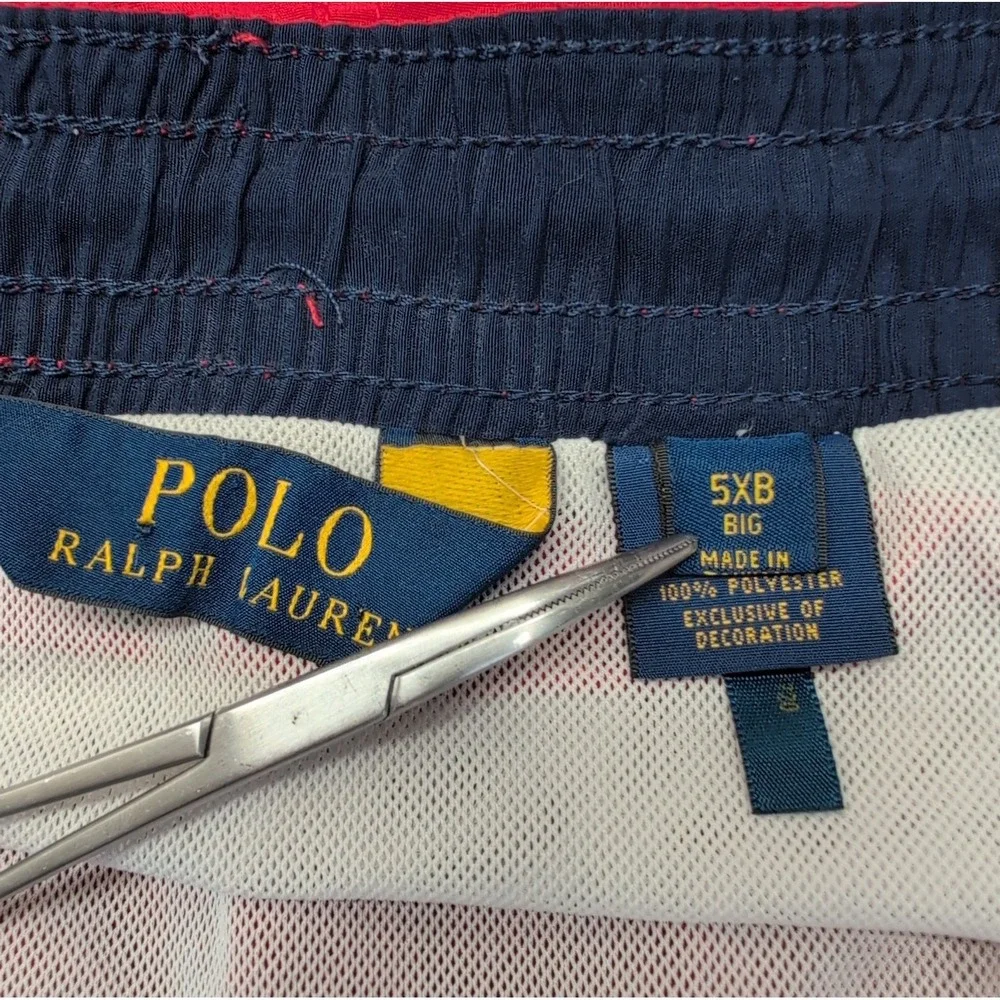 Polo Ralph Lauren Swim Trunks Men's 5XB Red Shorts Lined Pockets